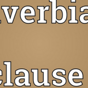 Adverbial Clauses