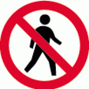 must not walk on
