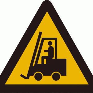 warning 4 fork lift truck