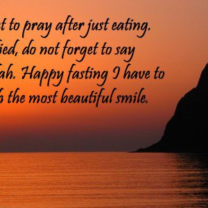 Do not forget to pray after just eating. When satisfied, do not forget to say Alhamdulillah. Happy fasting I have to say, you with the most beautiful smile - Ucapan Selamat Berbuka Puasa Dalam Bahasa Inggris