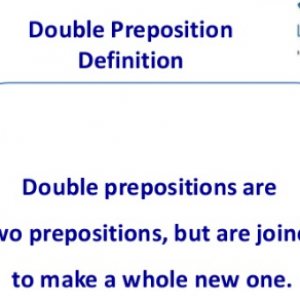 Double Preposition
