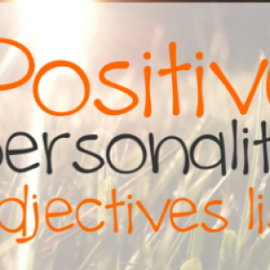 Positive Personality adjecti