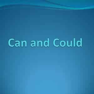 can-could