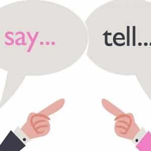 say-tell