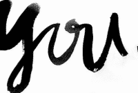 you